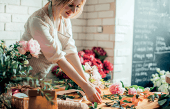 Florist At Work Image