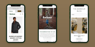 Barbour Website iphone Image