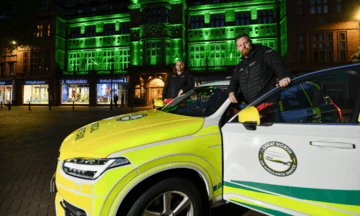 Ambulance Car at Night Image