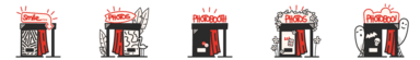 Illustrated photobooths image