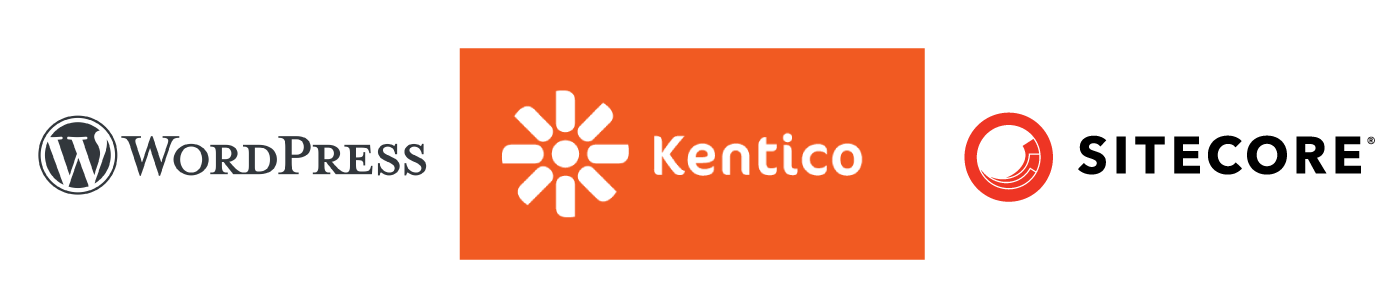 WordPress / Kentico / Sitecore