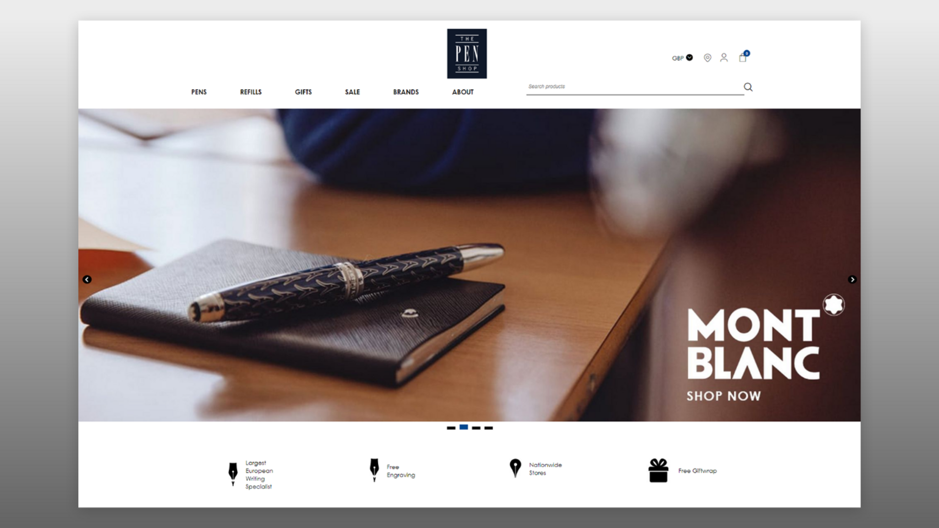 Pen Shop Site Image