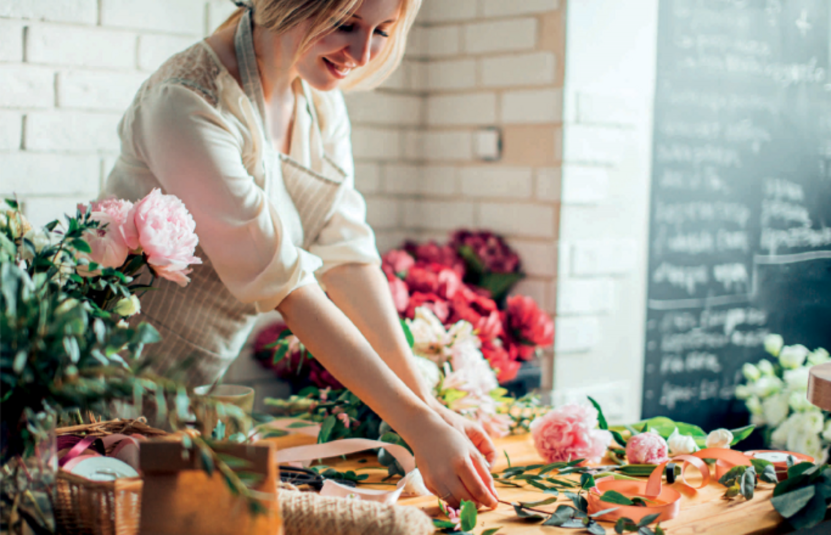 Florist At Work Image