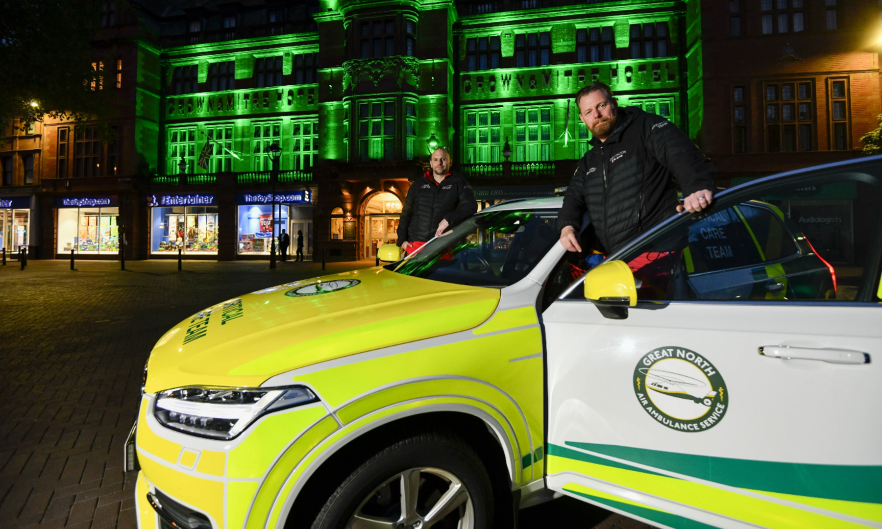 Ambulance Car at Night Image