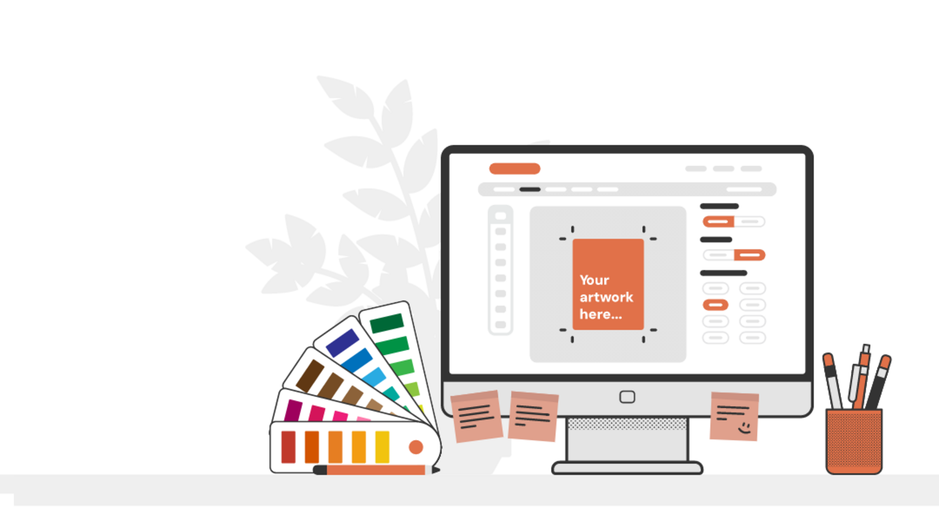 what is a web-to-print platform text image