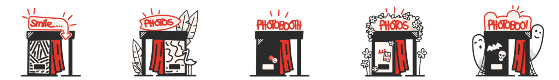 Illustrated photobooths image