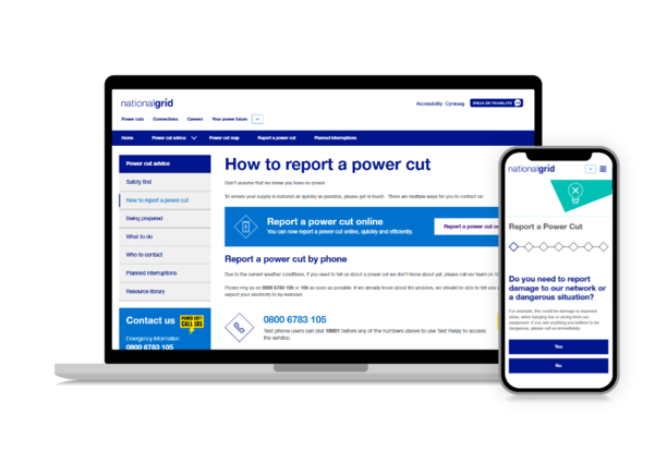 Power cuts website for National Grid Power cuts website for National Grid
