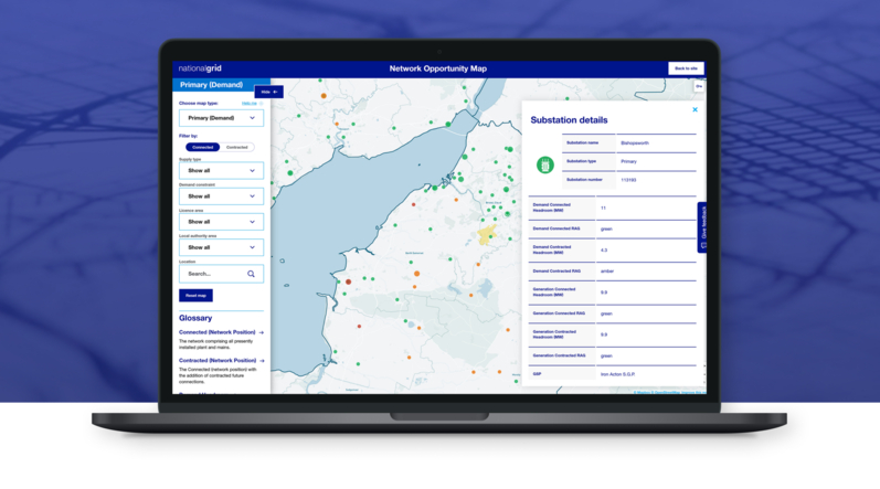 National Grid: Network opportunity map