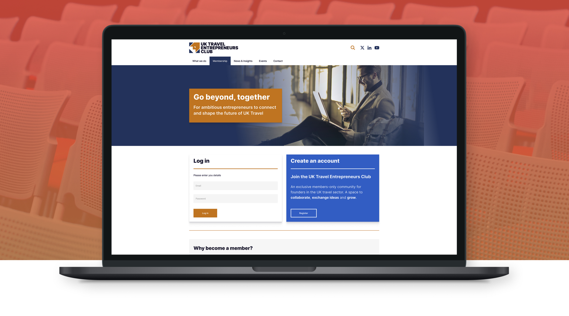 Example of enigma's membership area, a business membership network website Example of enigma's membership area, a business membership network website