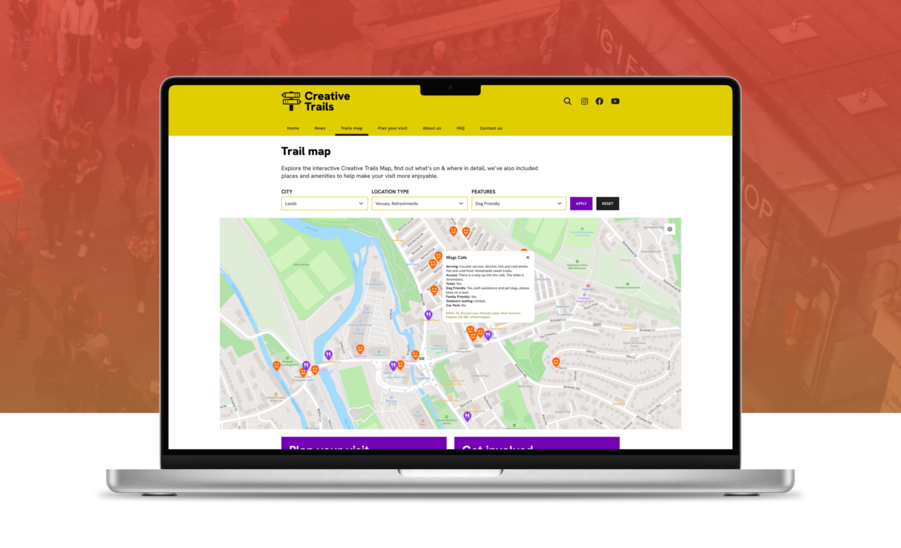 Guided trails for destination marketing