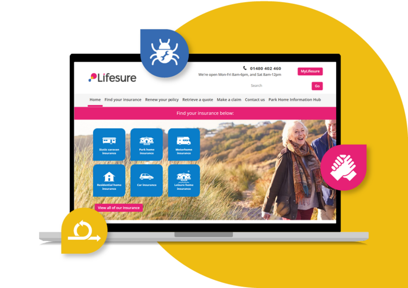 Screenshot of Lifesure website Screenshot of Lifesure website