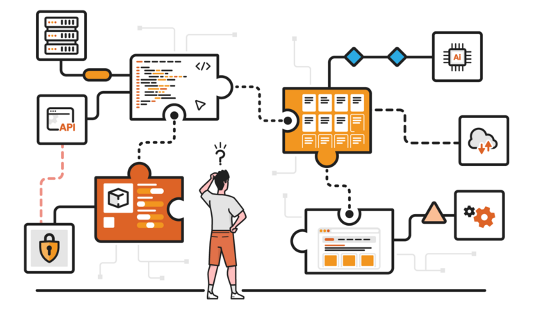 Illustration of systems working together Illustration of systems working together
